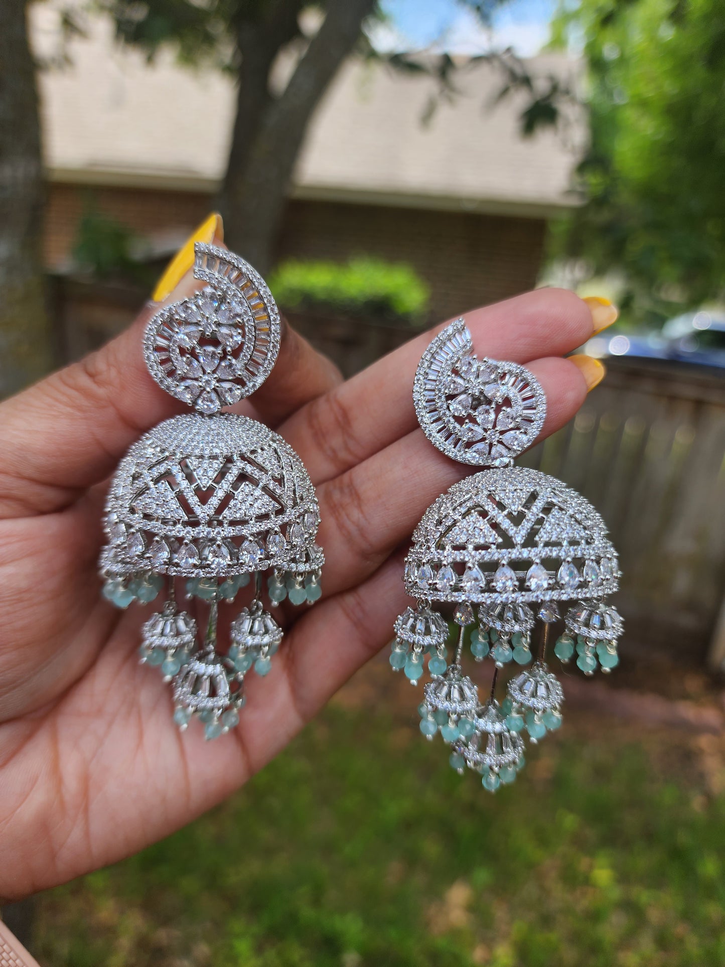 Kiranmayi jhumka CZ earrings