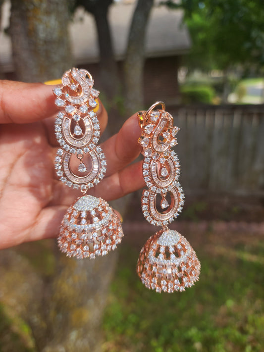 Kiranmayi jhumka CZ earrings