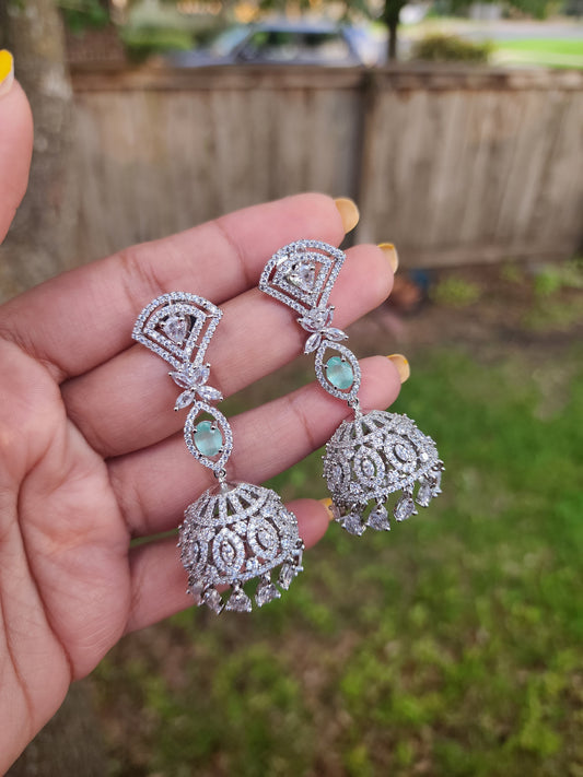 Kiranmayi jhumka CZ earrings