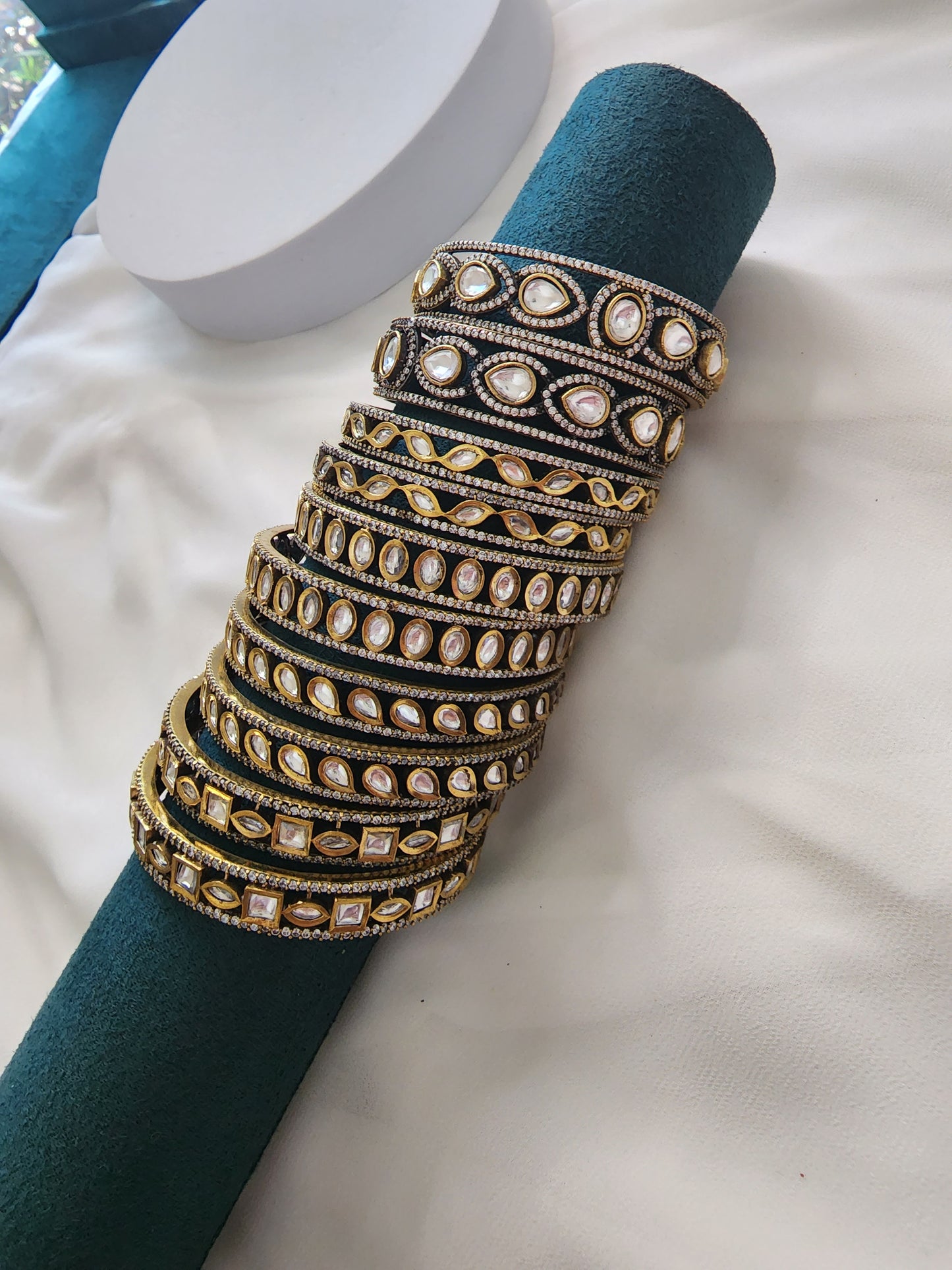 Victorian polki bangles (2 bangles)