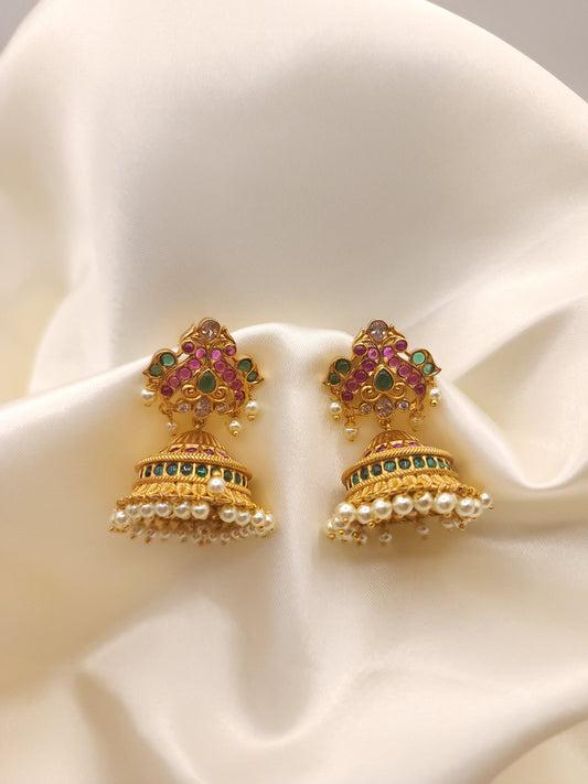 Bramara jhumka earrings