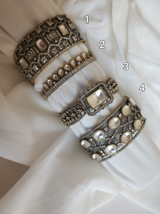 Victorian polki antique bracelets /bangles