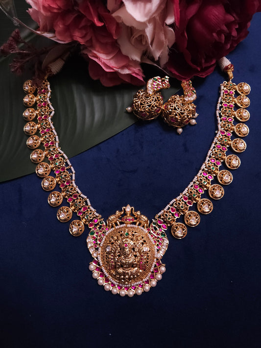 Nakshi goldplated necklace set