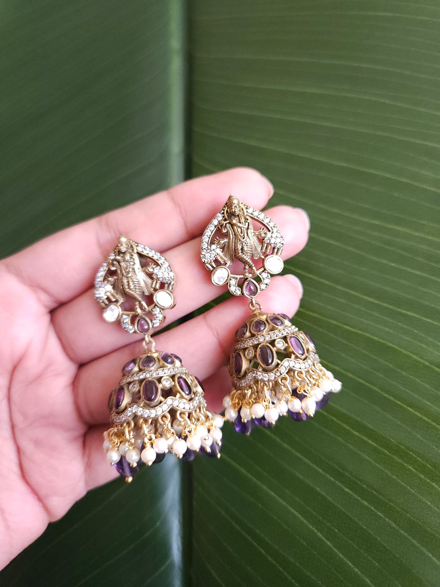 Victorian polki earrings