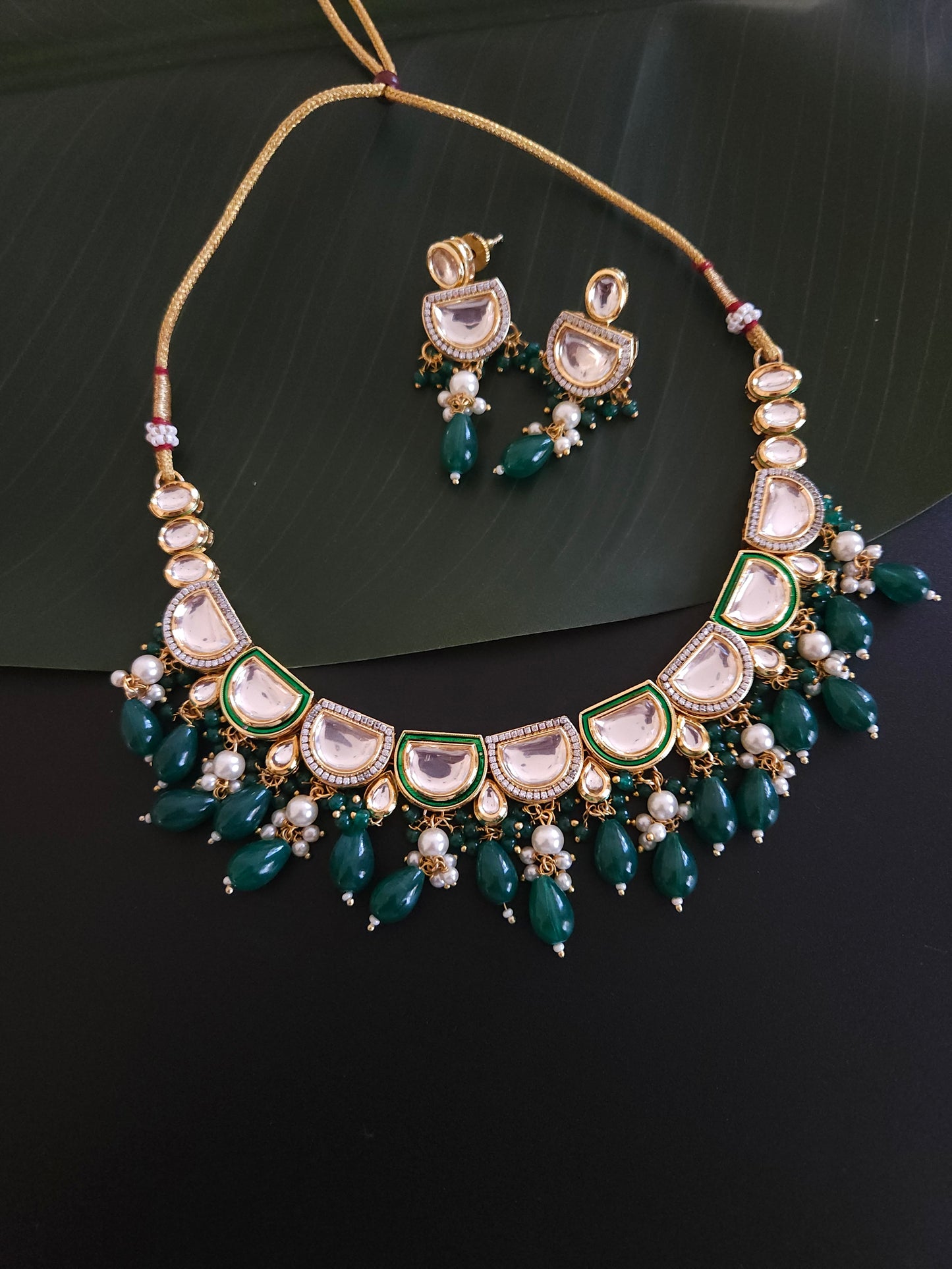 Reena kundan choker necklace set