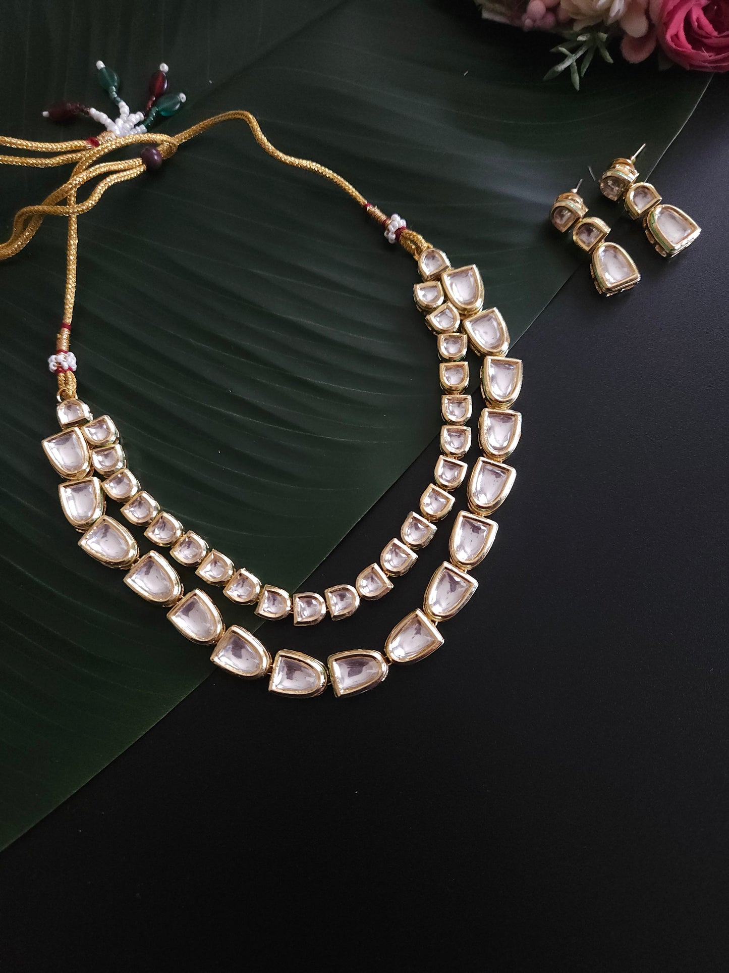 Arva kundan necklace set