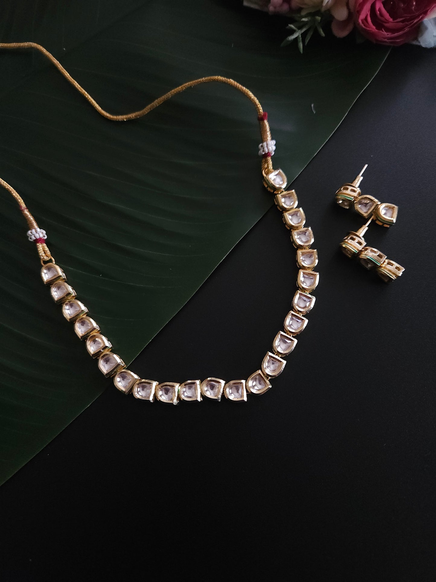 Arva kundan necklace set