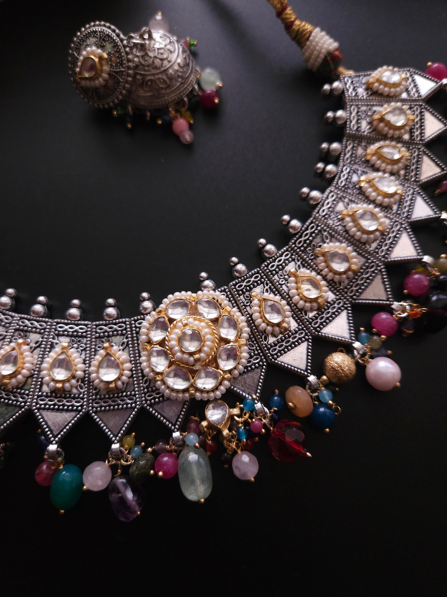 Achyutha fusion necklace set