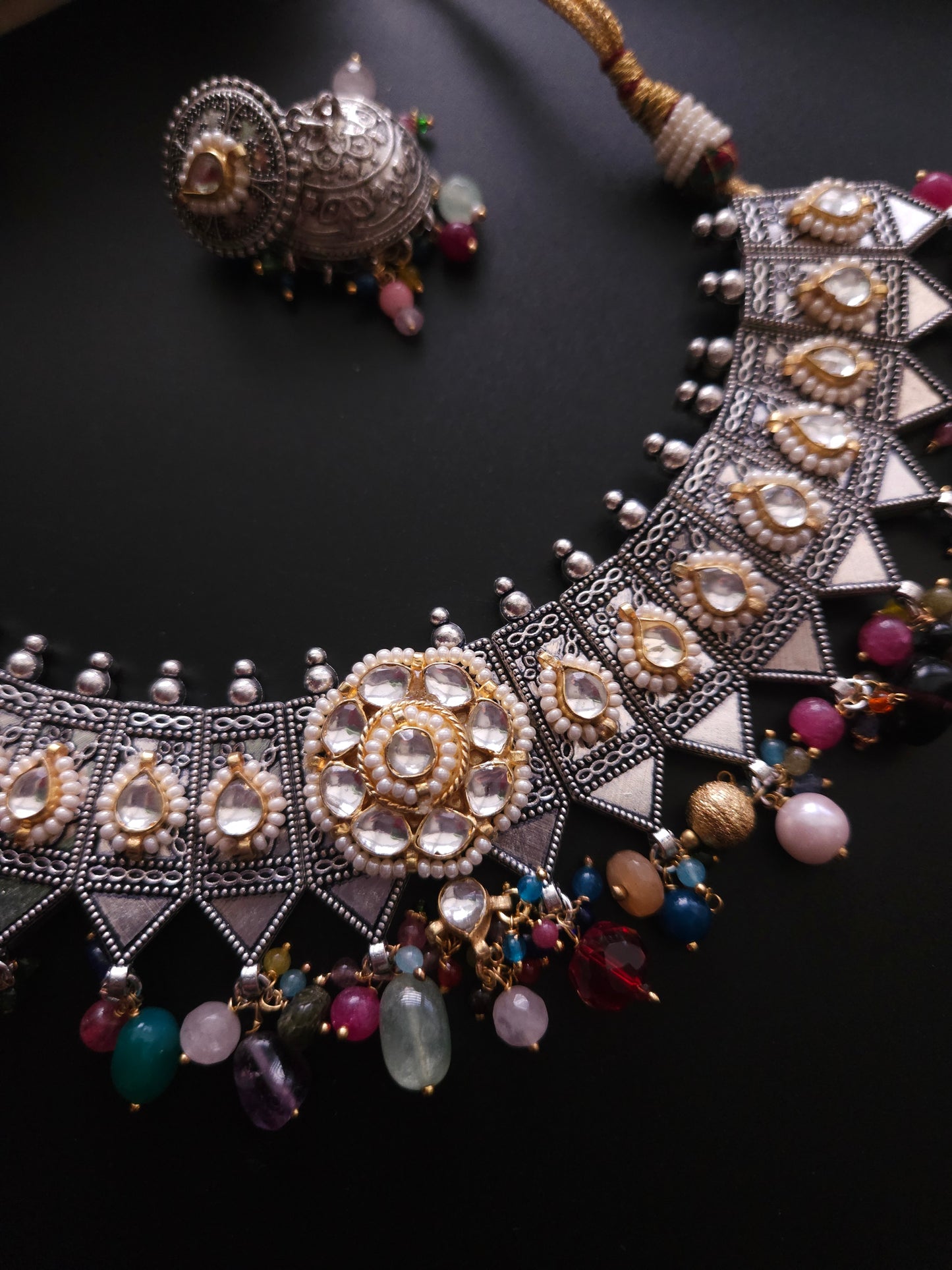 Achyutha fusion necklace set