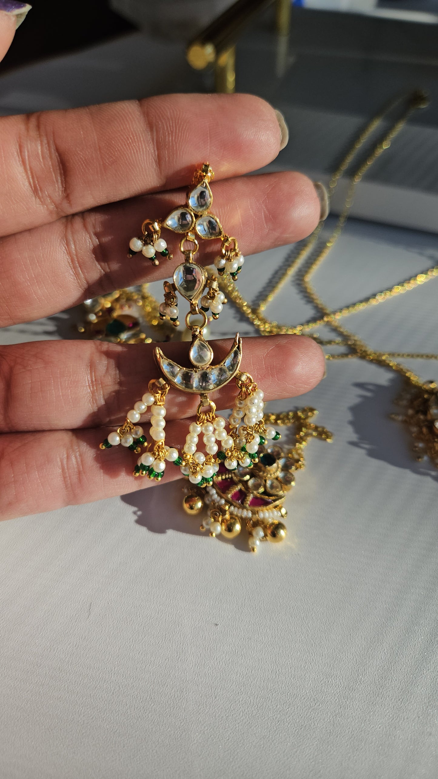 Aarvi jadau kundan necklace