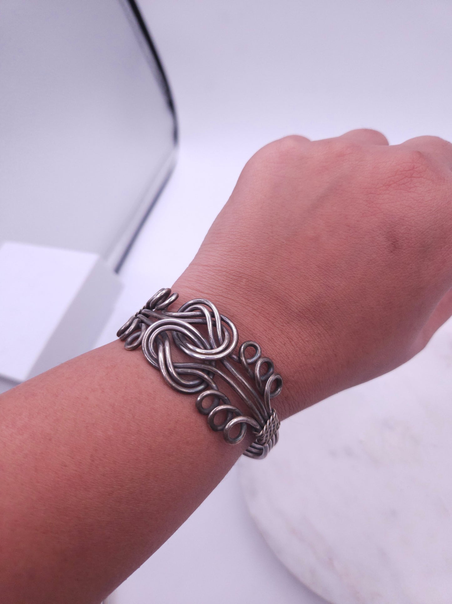 Anika silveralike bracelet/ bangles