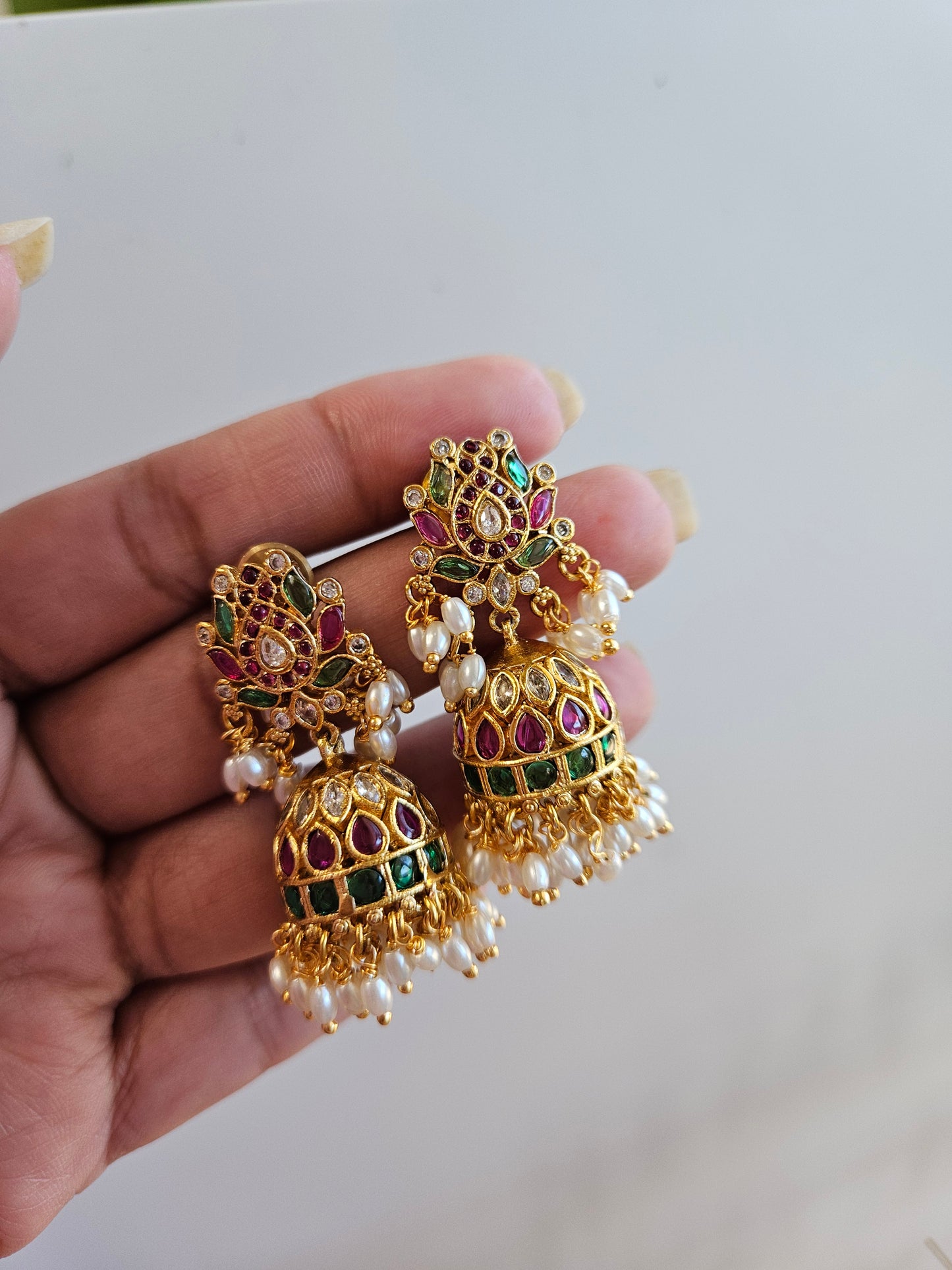 Bramara jhumka earrings