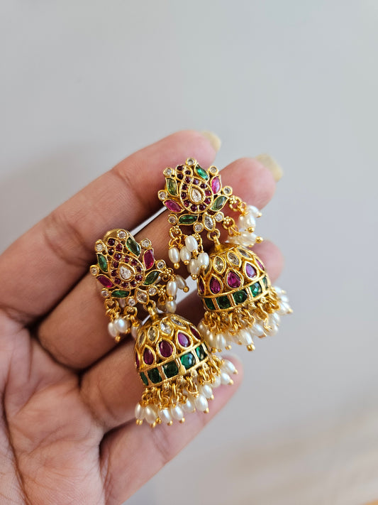 Bramara jhumka earrings