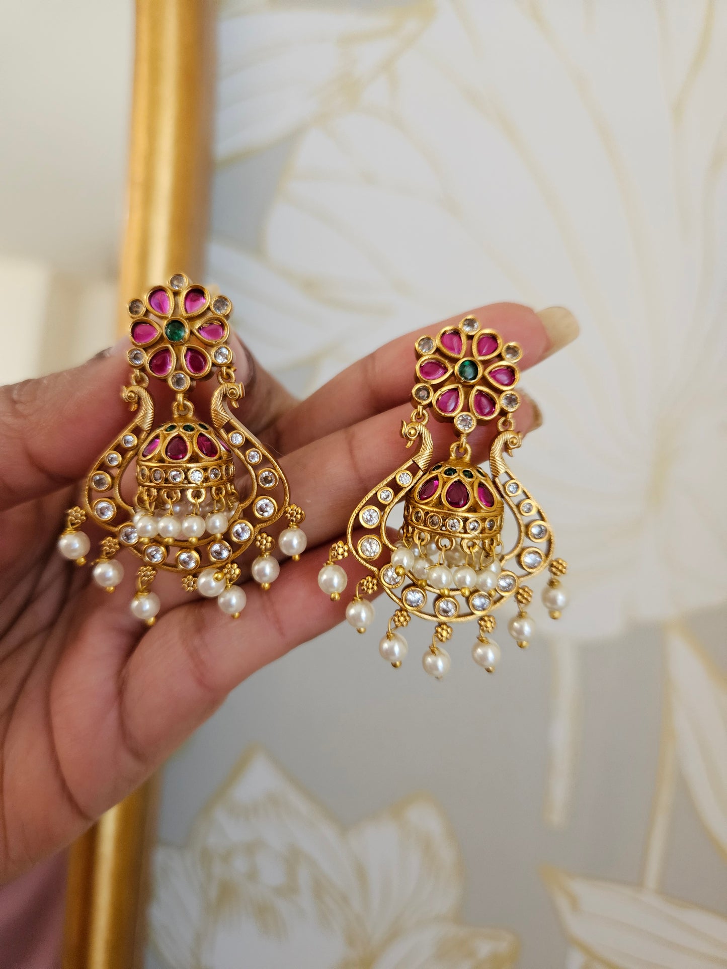 Bramara jhumka earrings