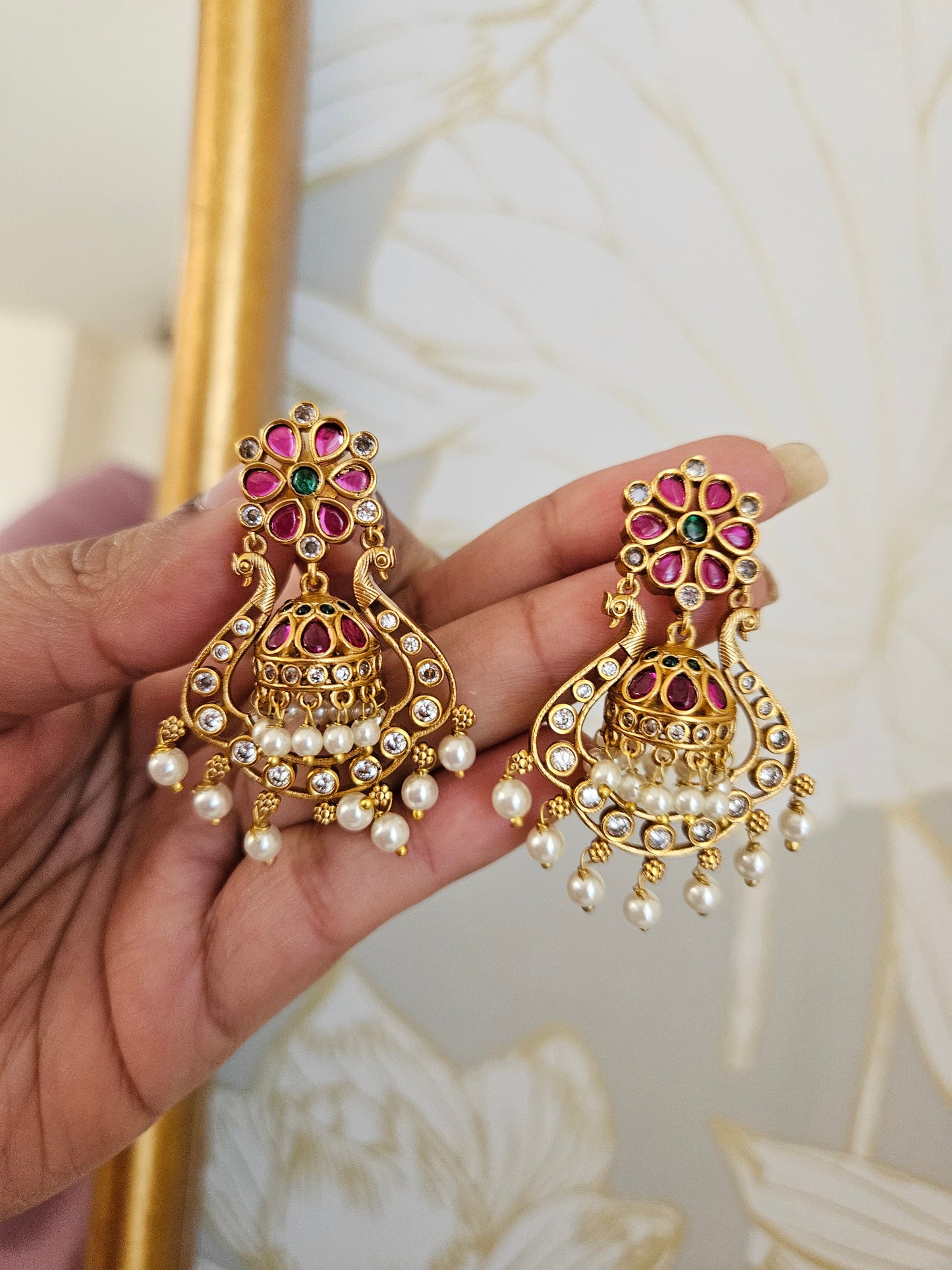 Bramara jhumka earrings