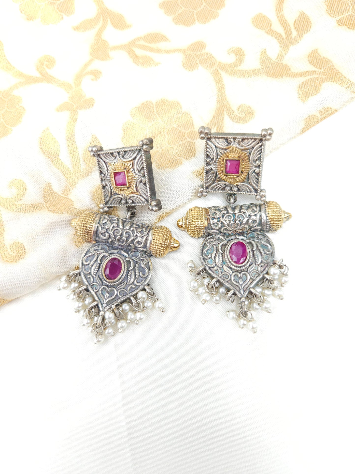 Anthara dualtone earrings