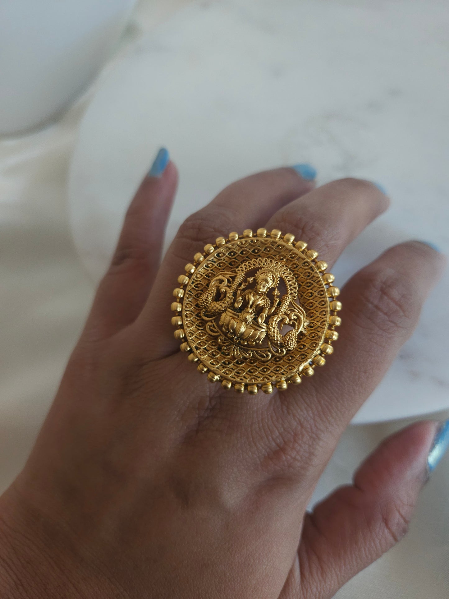 Lakshmi adjustable ring