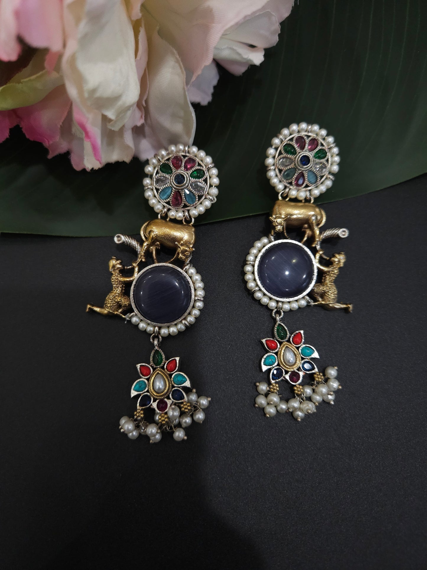 Aastha dualtone  earrings