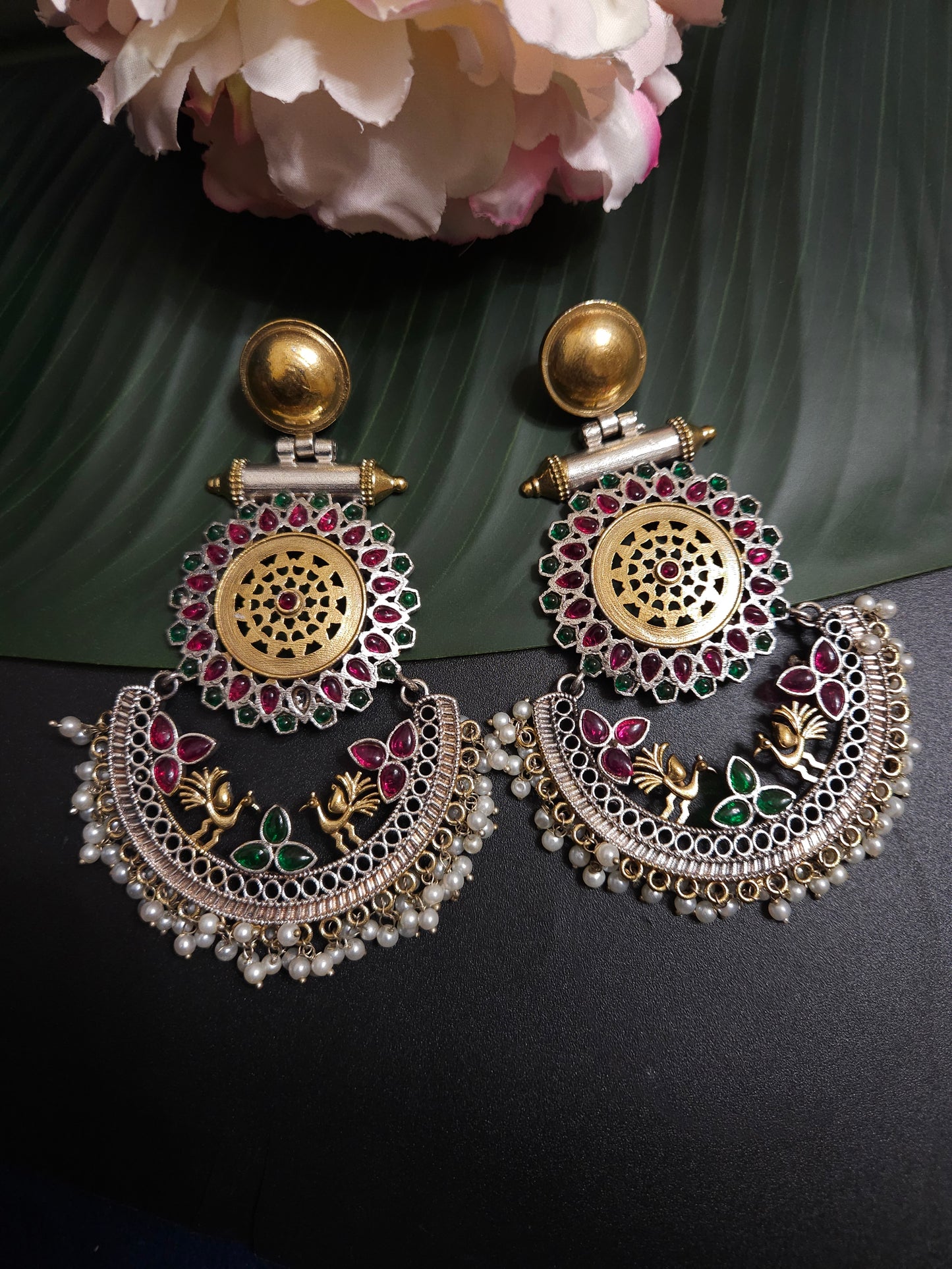 Anshu fusion dualtone earrings