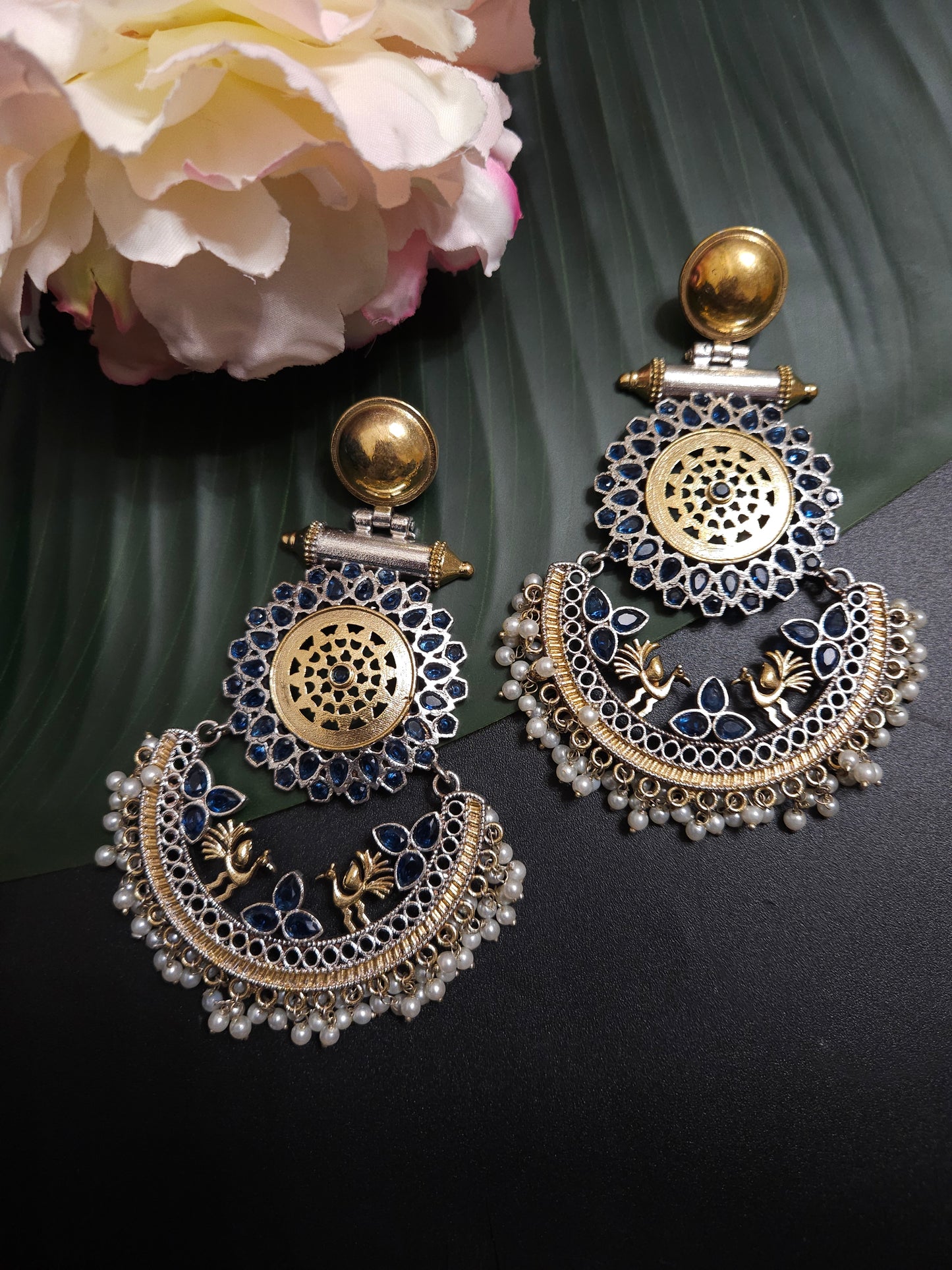 Anshu fusion dualtone earrings