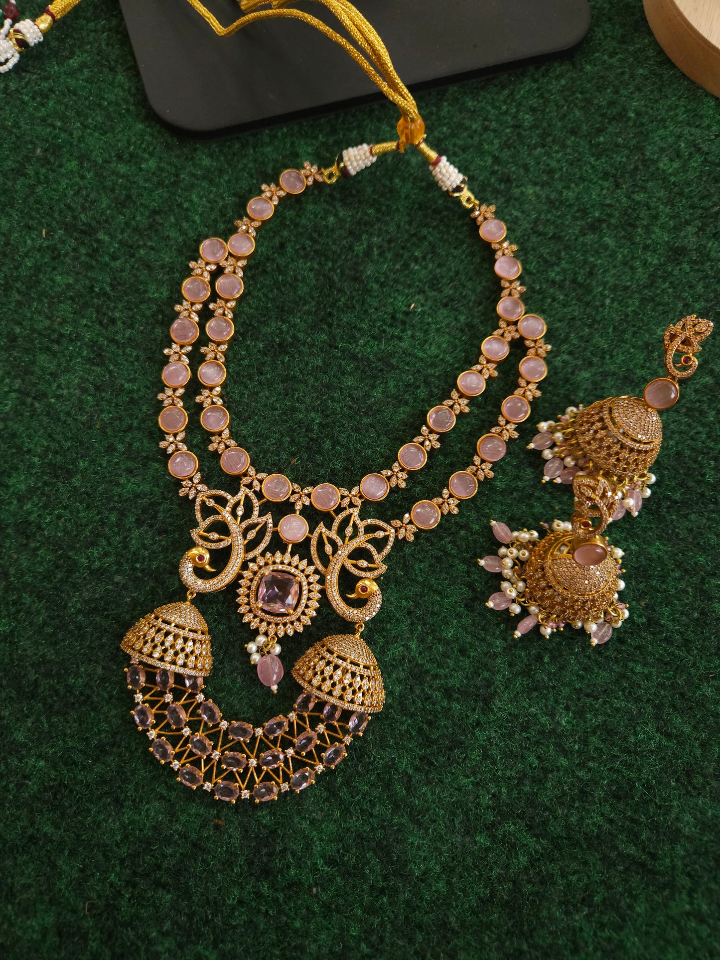 Aanshi victorian polki kundan necklace set