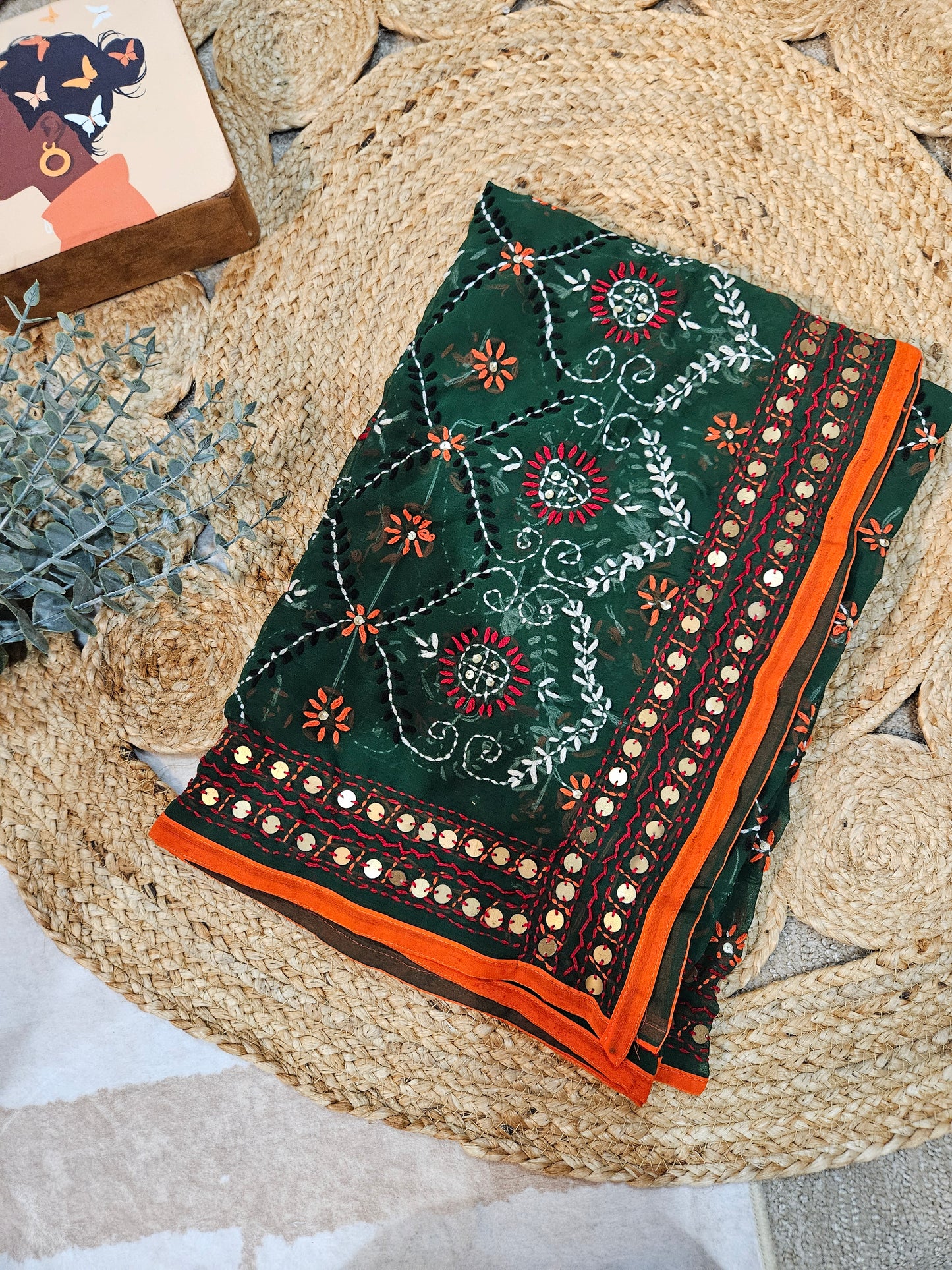 Georgette Phulkari Dupatta