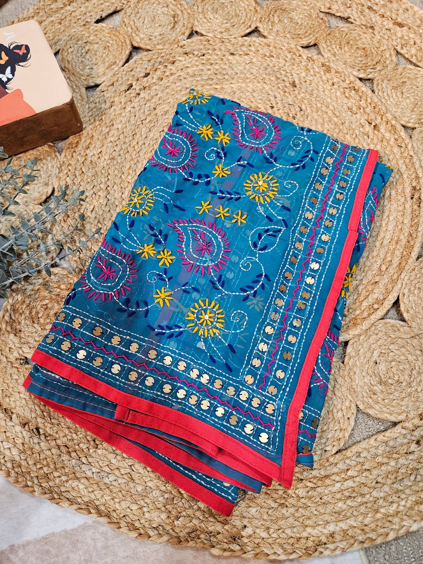 Georgette Phulkari Dupatta