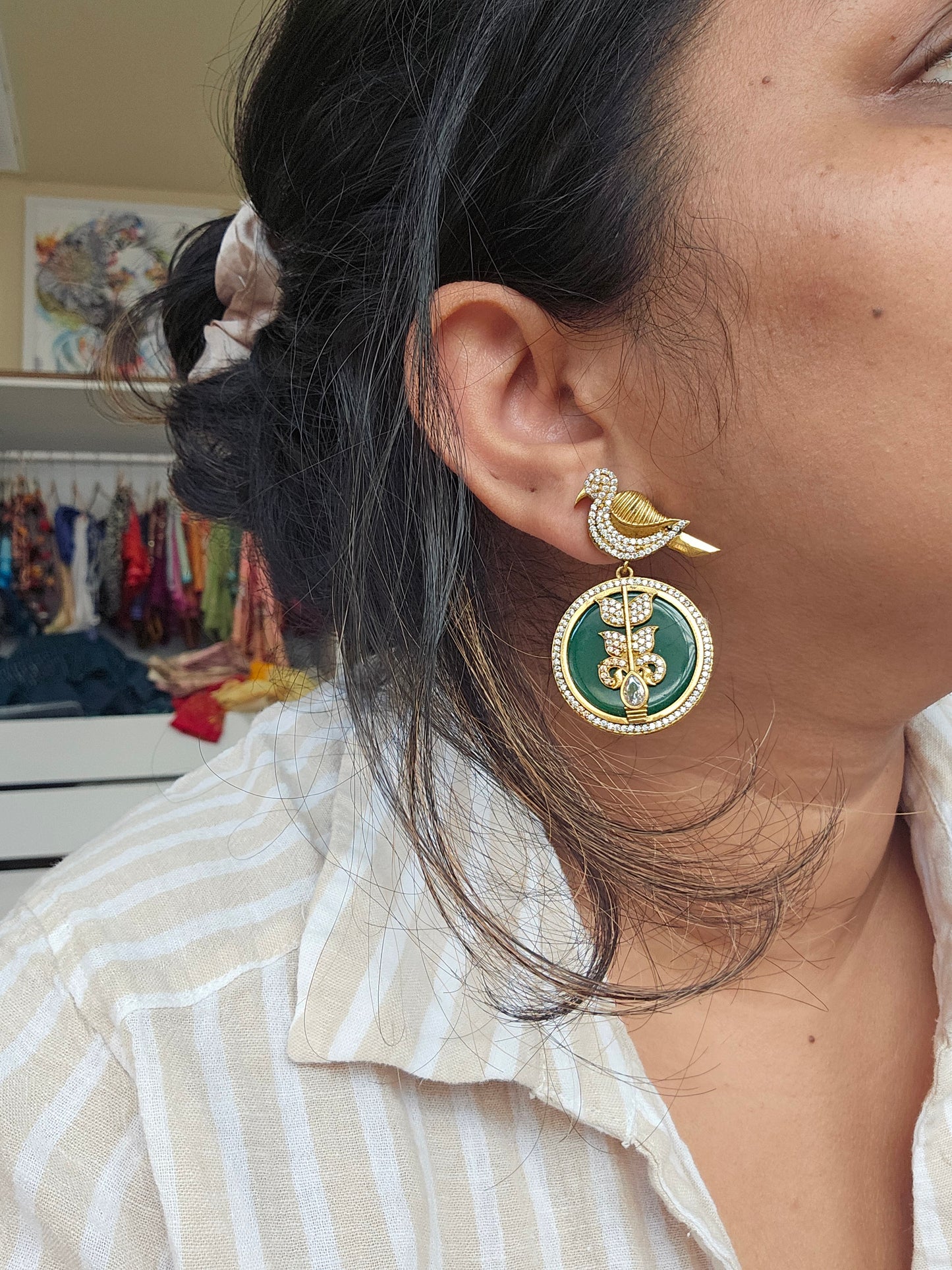 Hasika sabyasachi inspired contemporary earrings