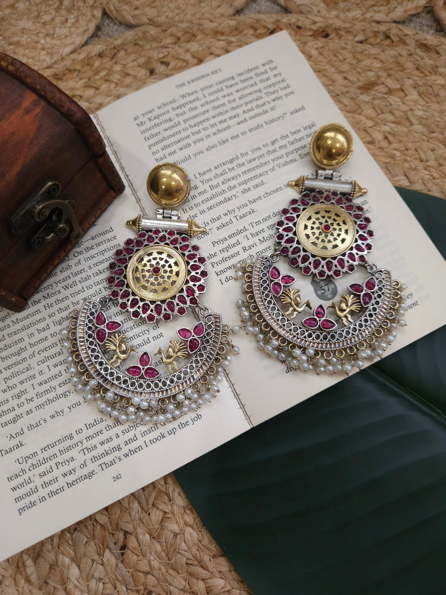 Anshu fusion dualtone earrings