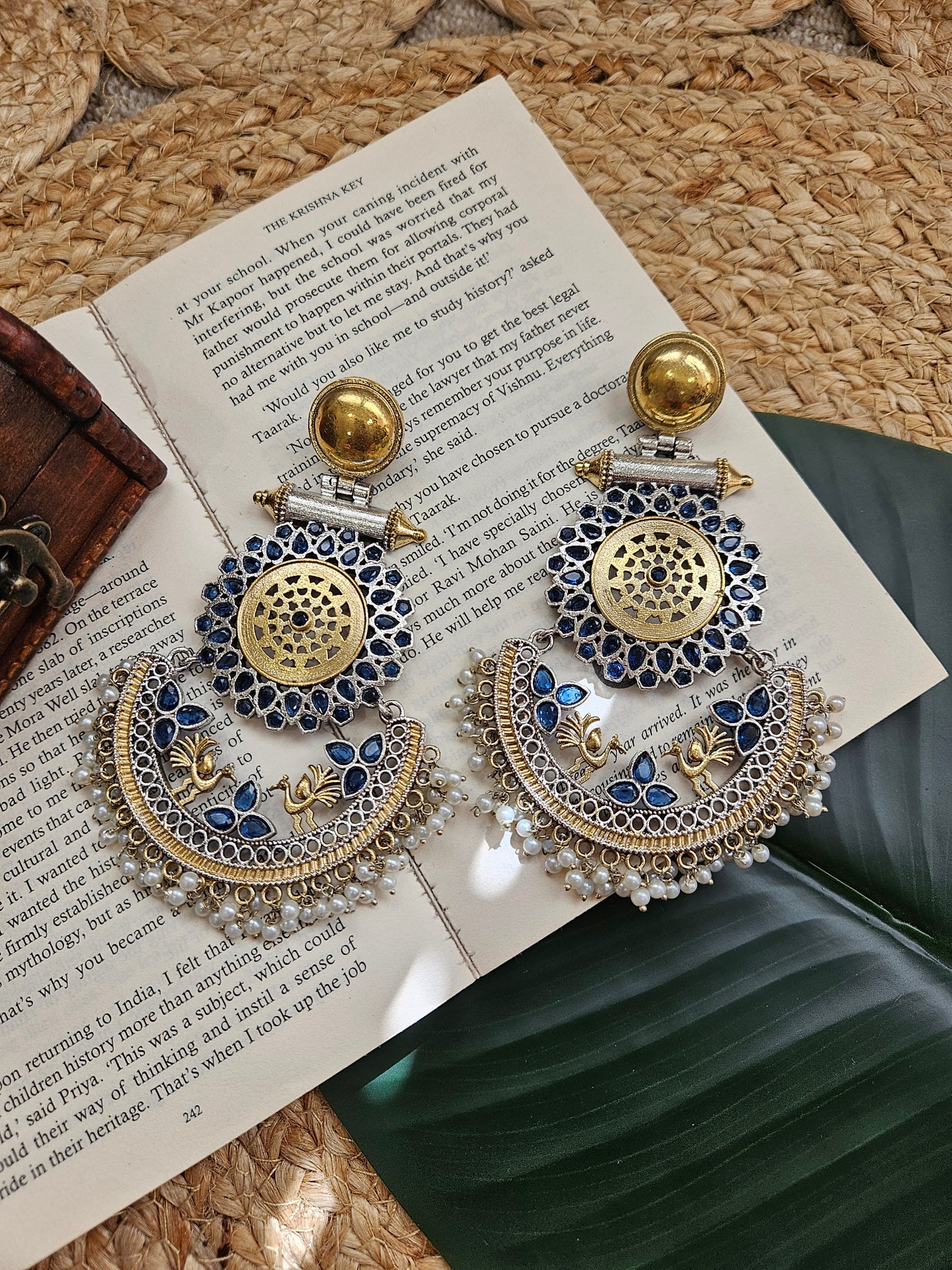 Anshu fusion dualtone earrings