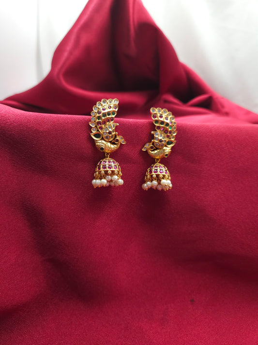 Bramara jhumka earrings