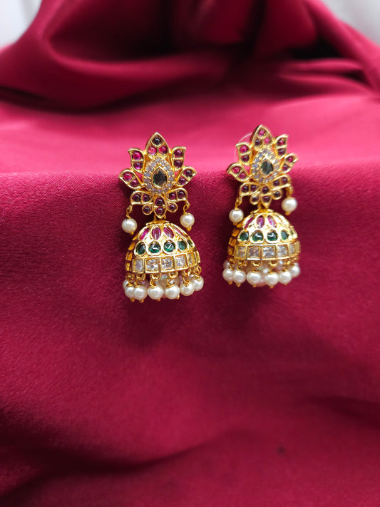 Bhagi jhumka earrings