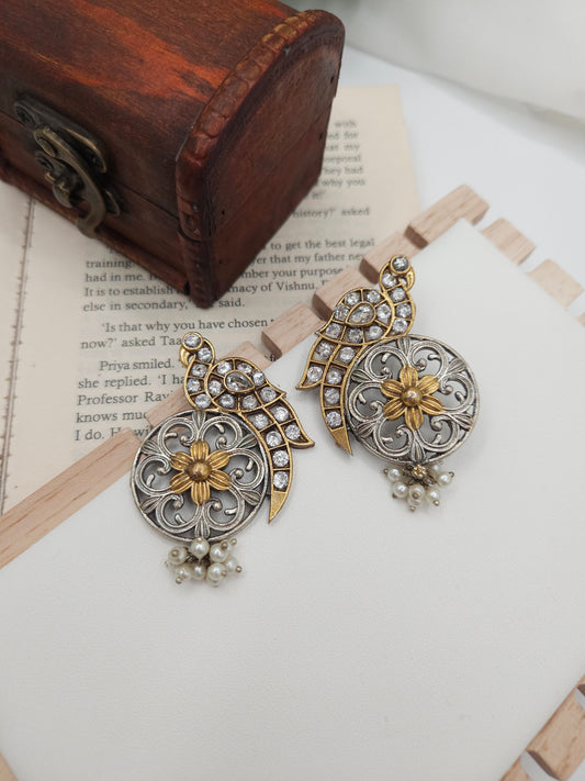 Anthara dualtone earrings