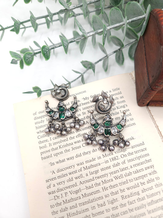 Chand silver alIke earrings