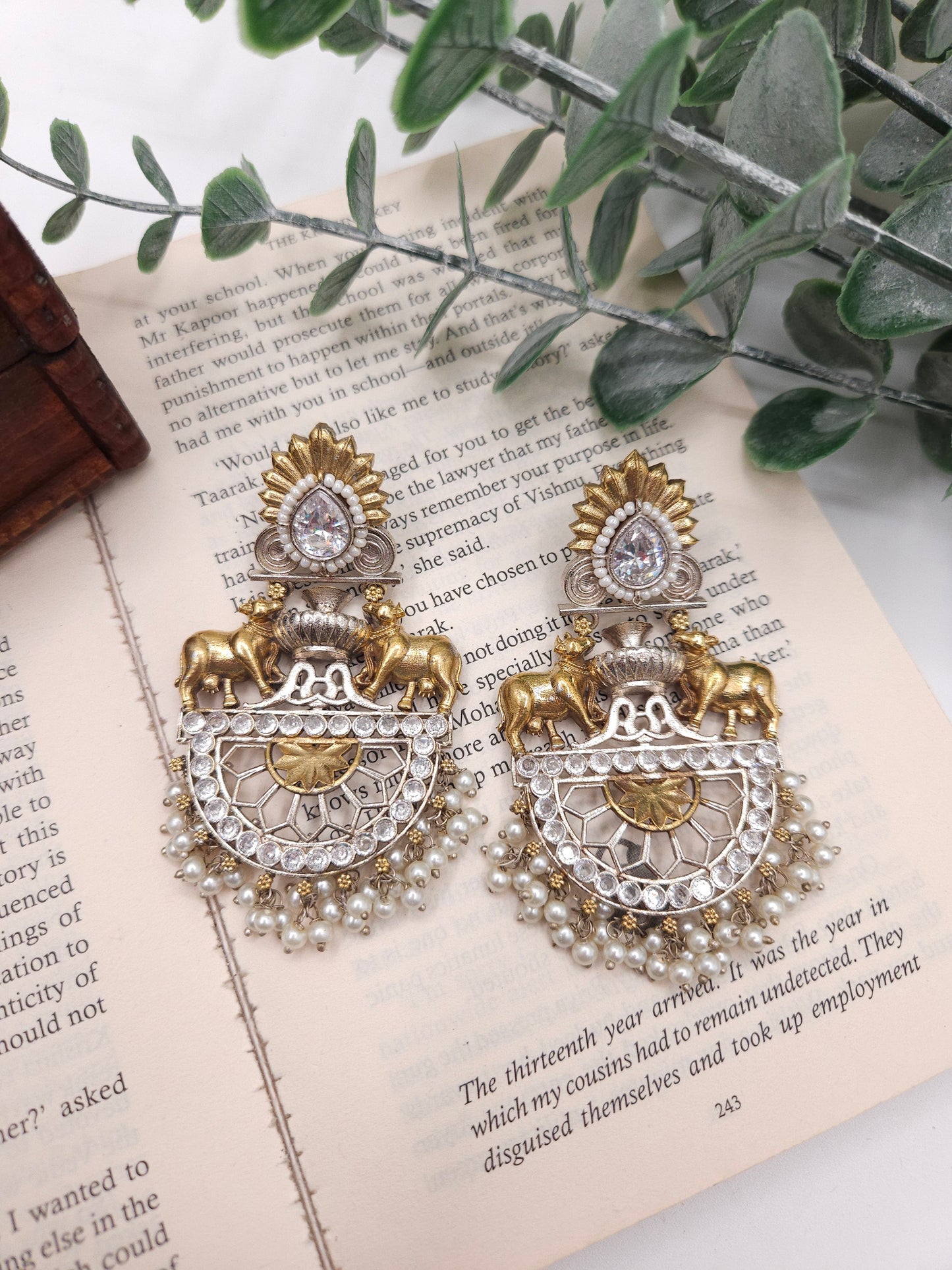 Aastha dualtone earrings