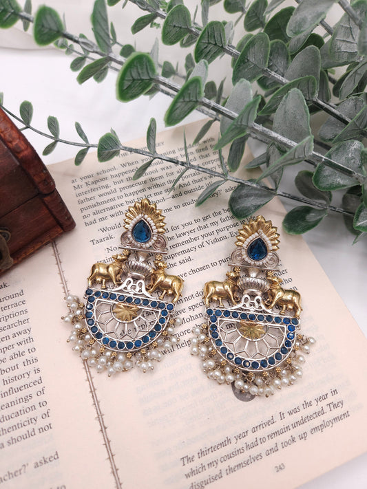 Aastha dualtone earrings