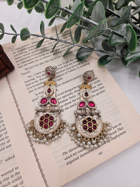 Anthara light weight dualtone earrings