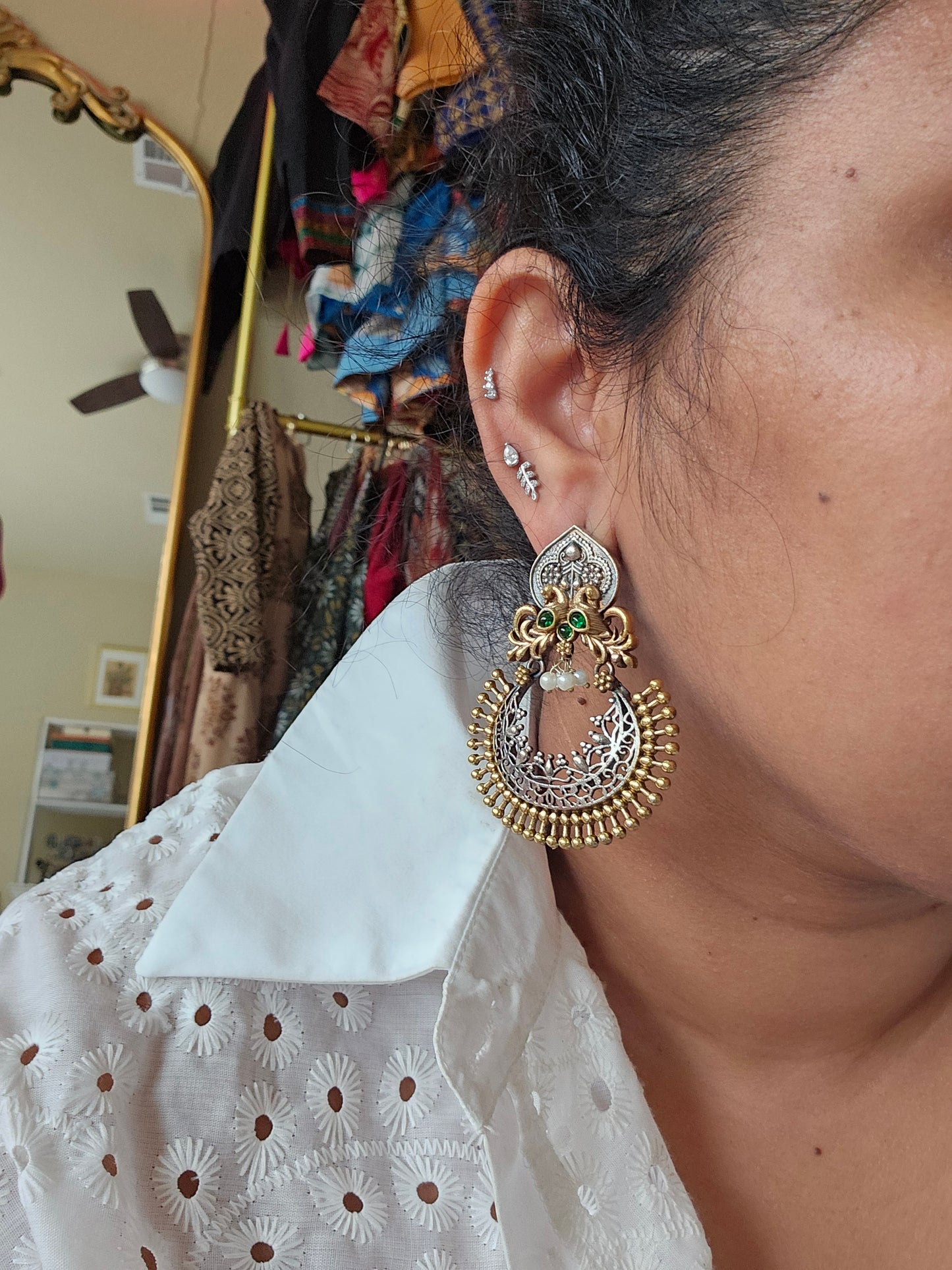 Aastha dualtone  earrings