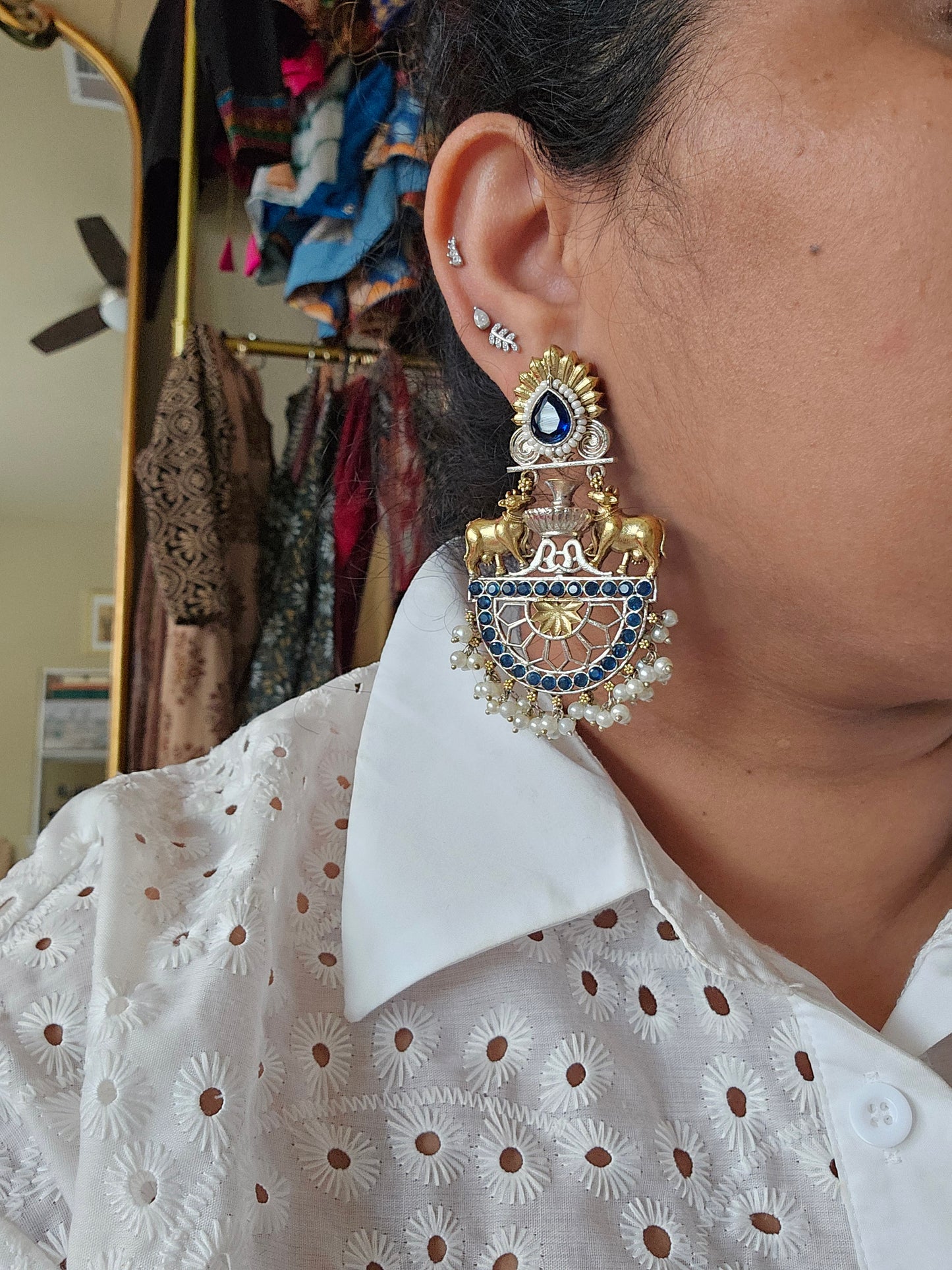 Aastha dualtone earrings