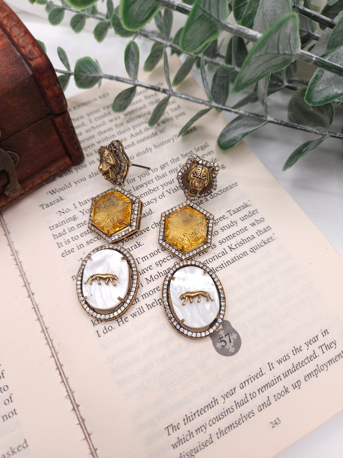 Hasika sabyasachi inspired polki earrings