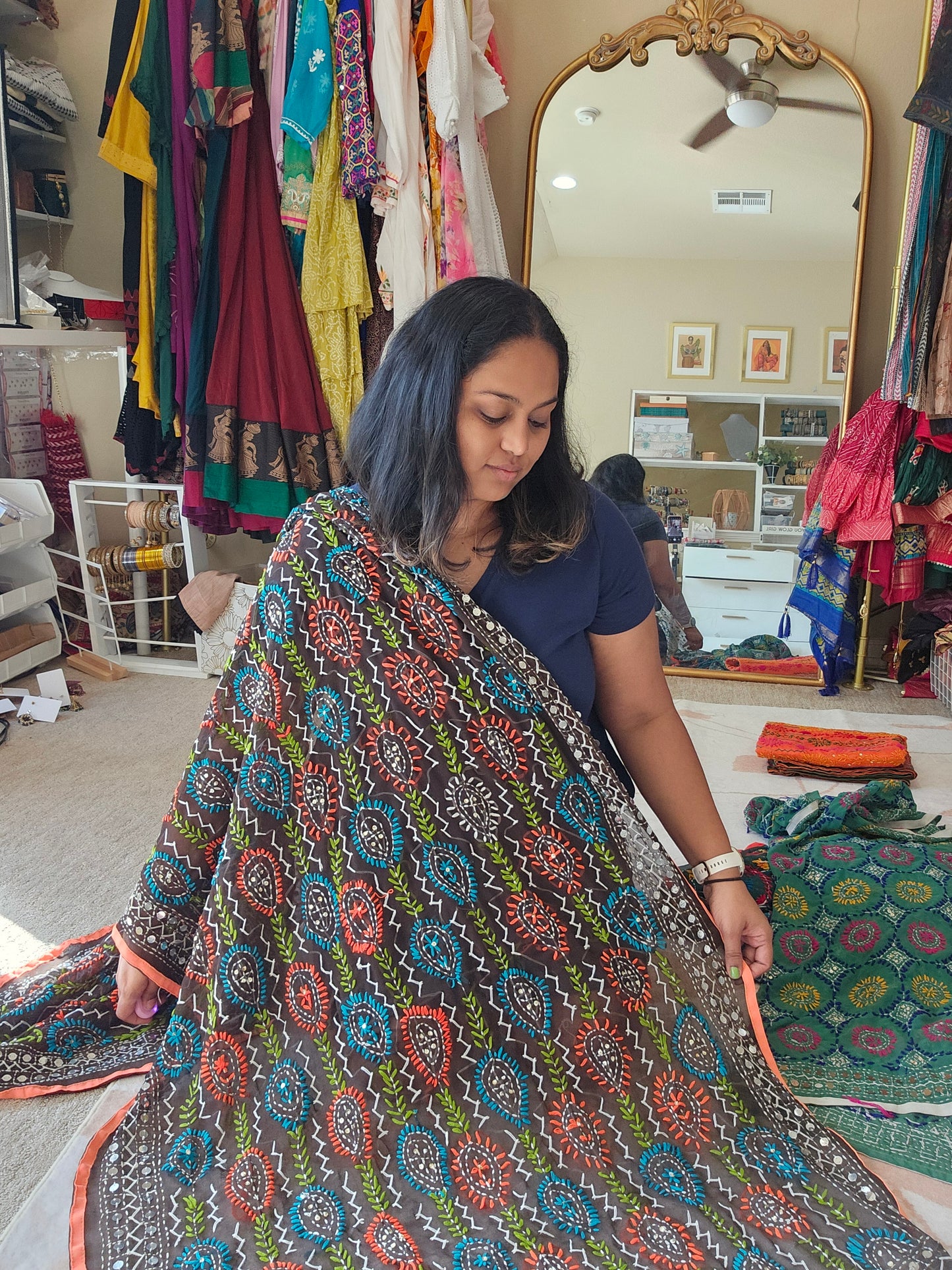 Georgette Phulkari Dupatta