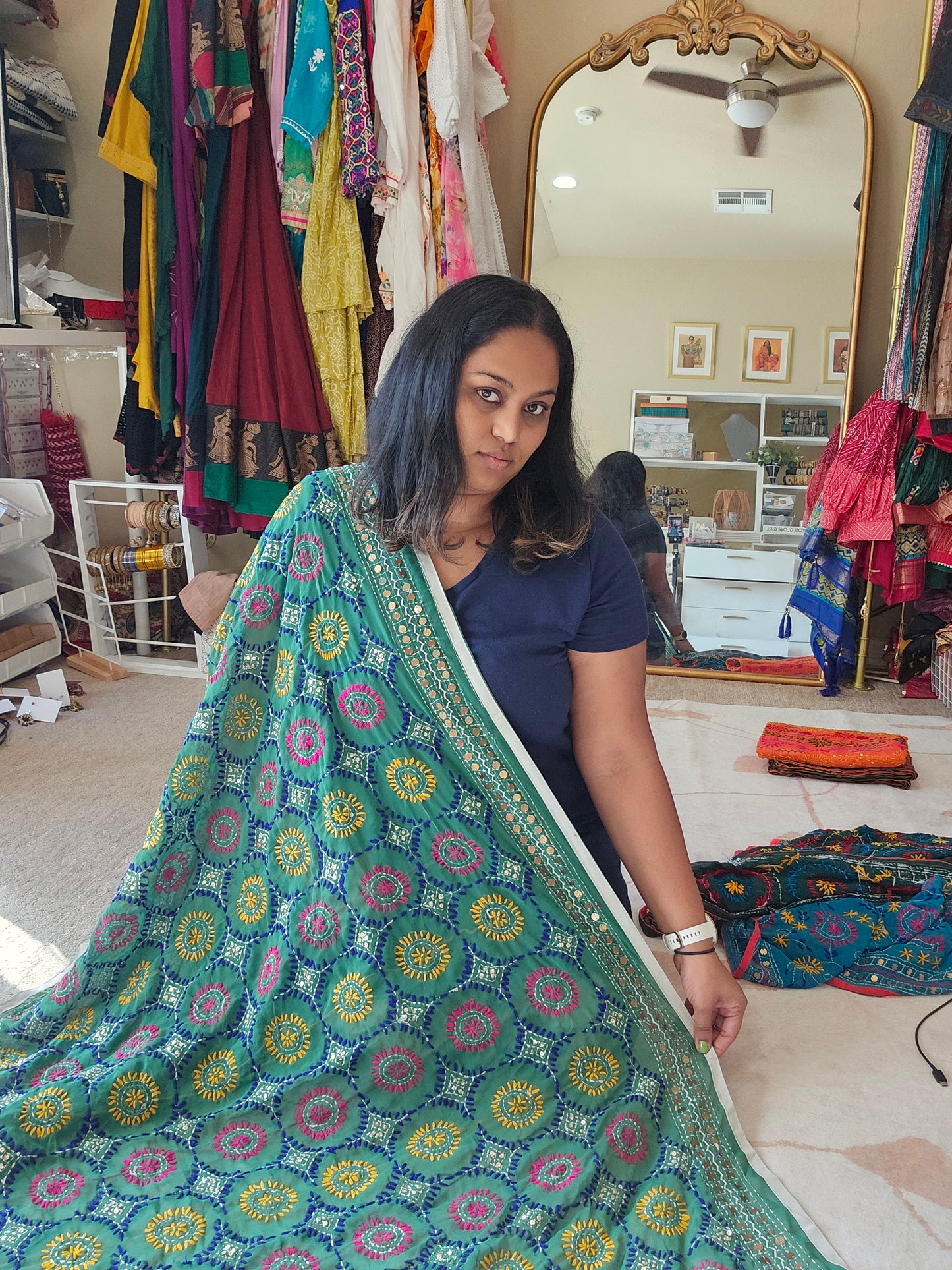 Georgette Phulkari Dupatta