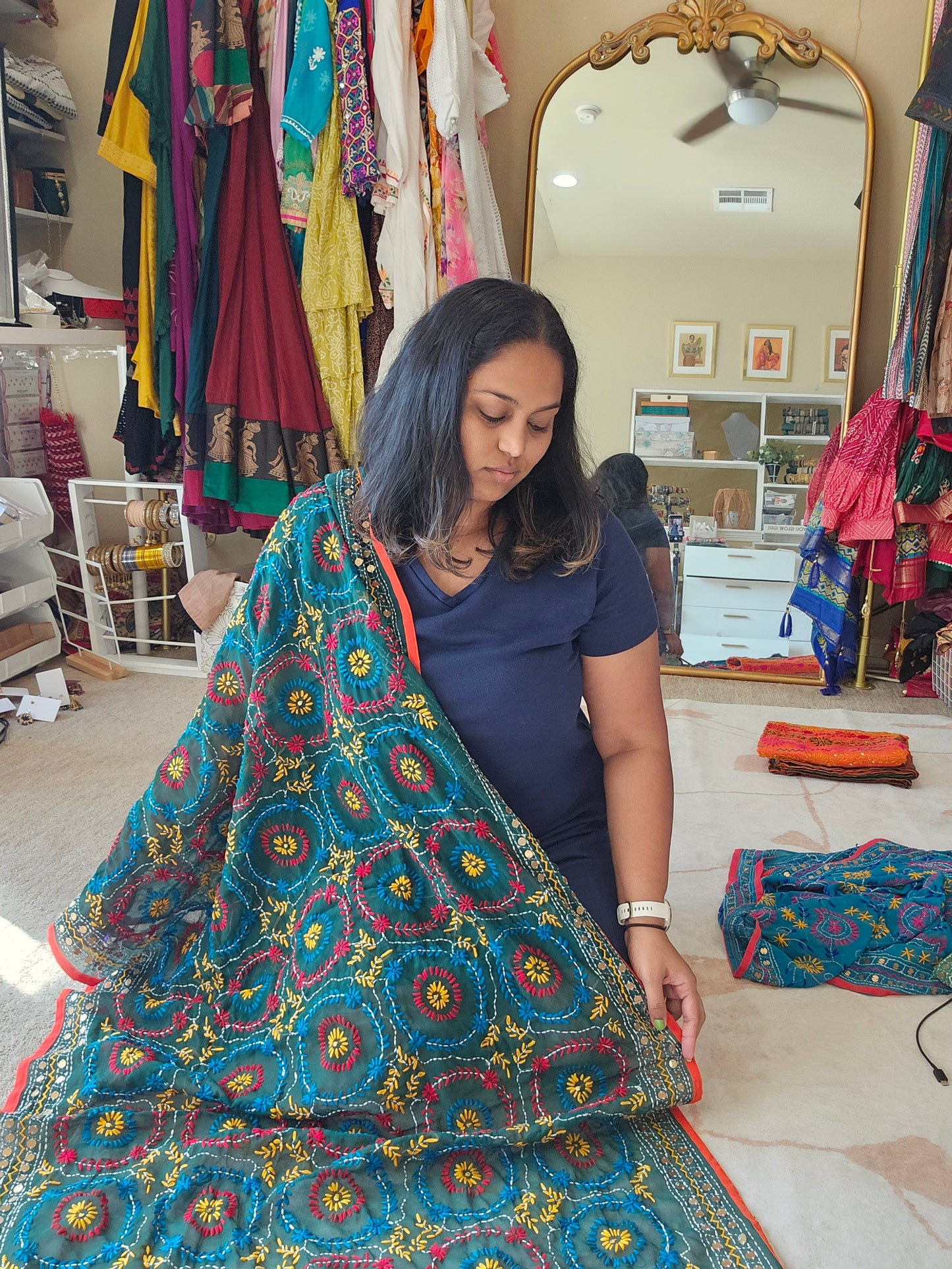 Georgette Phulkari Dupatta