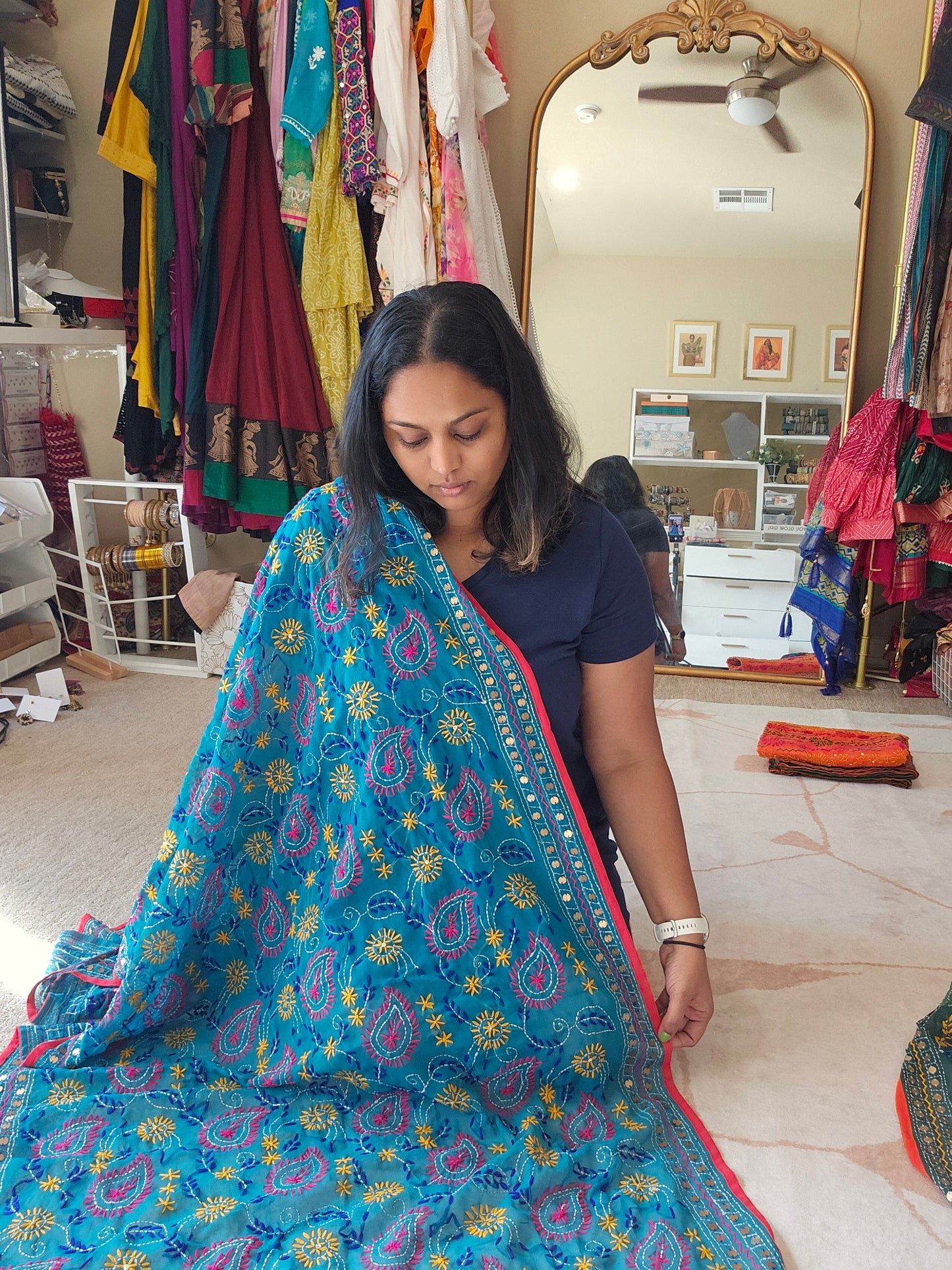 Georgette Phulkari Dupatta