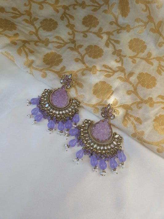 Kundan Chandbali earrings