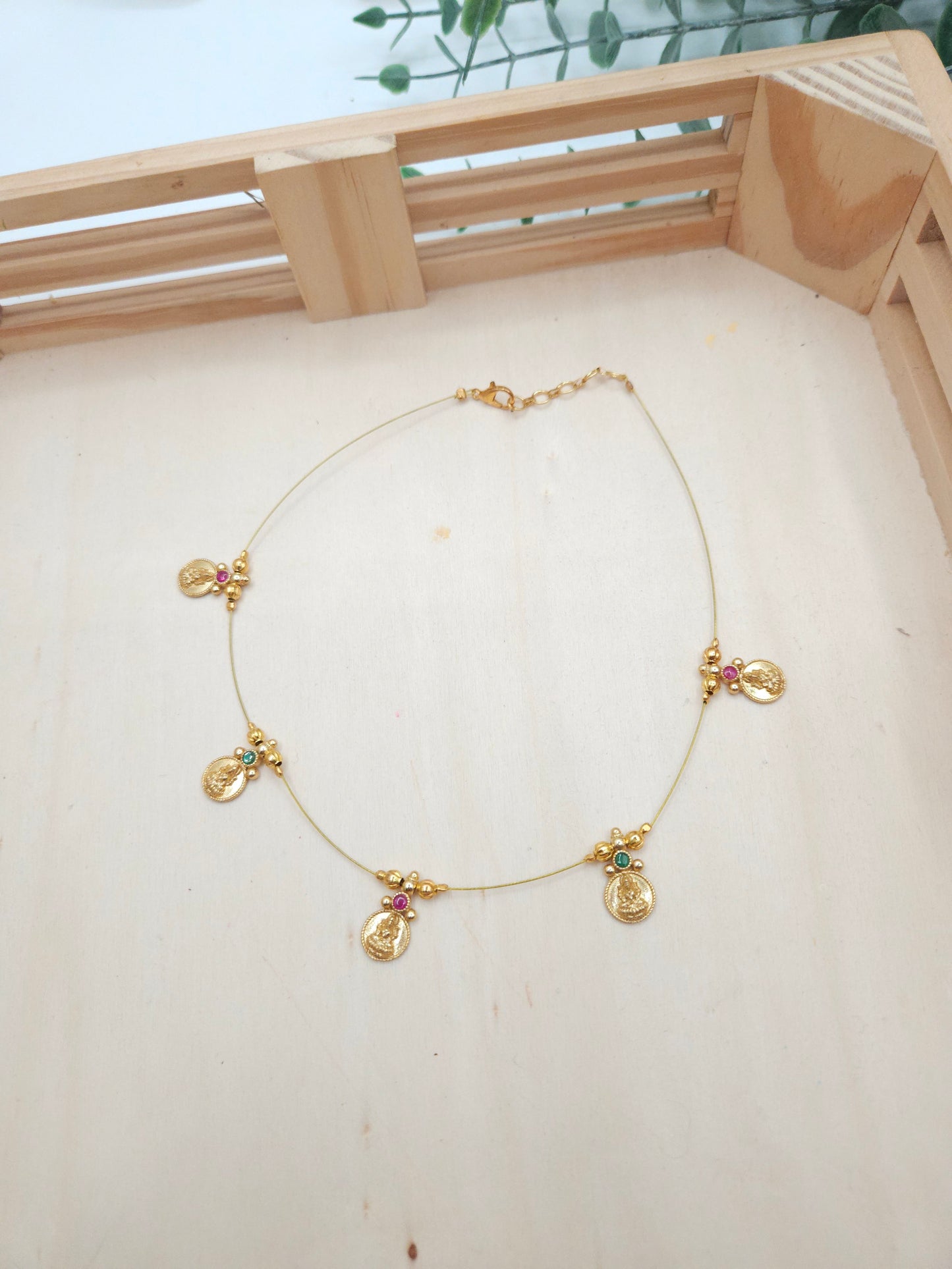 Lakshmi Goldplated invisible necklace