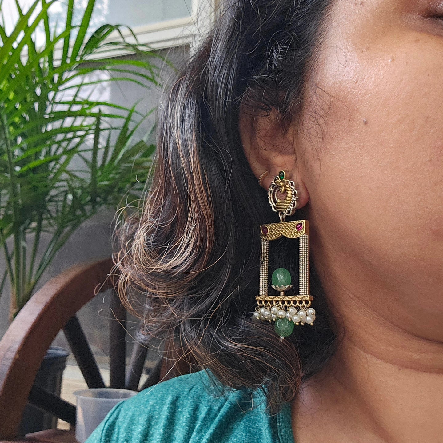 Aastha dualtone earrings