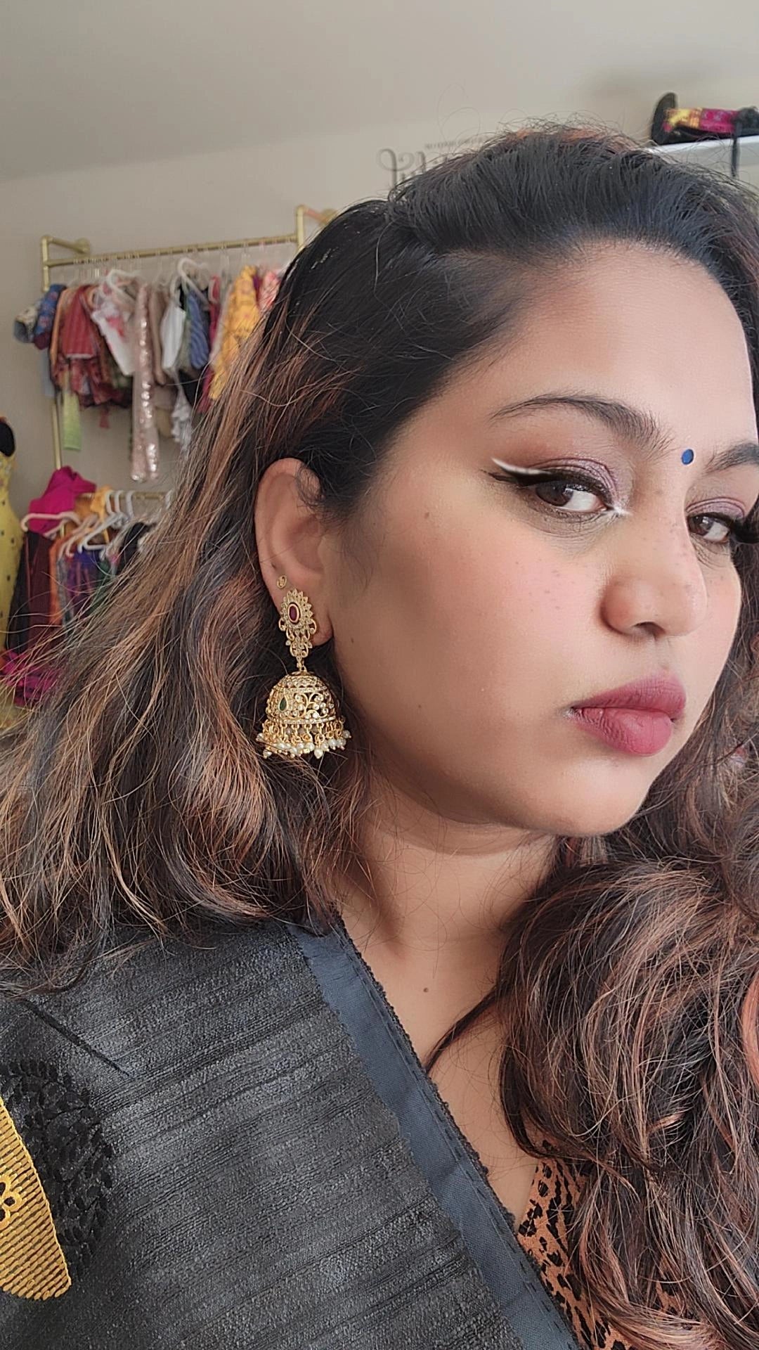 Bramara jhumka earrings