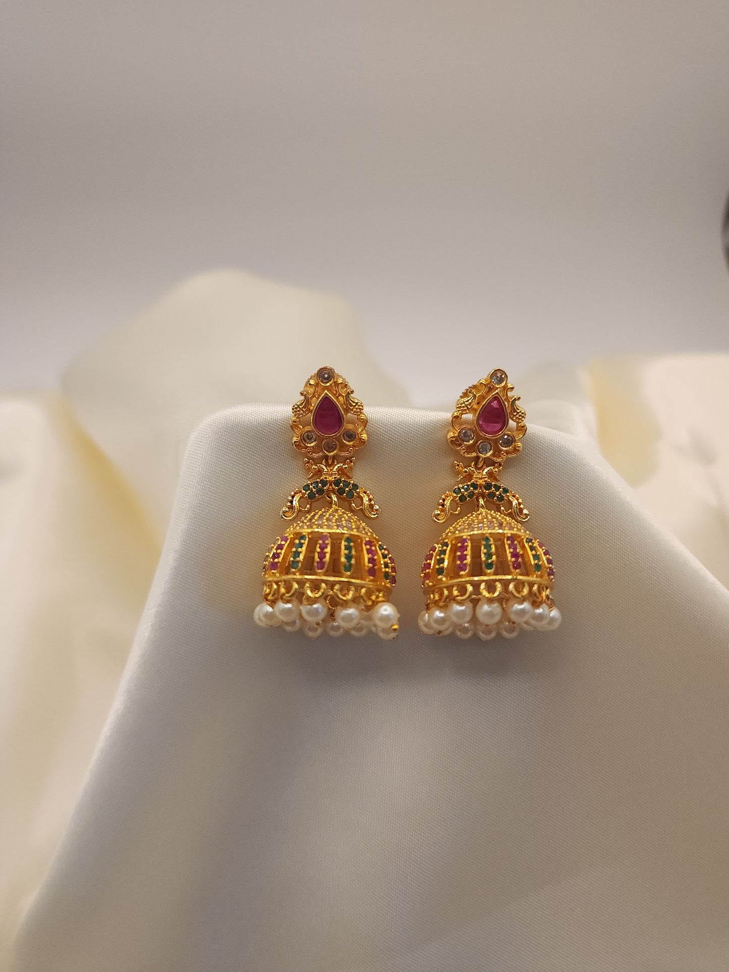 Bramara jhumka earrings