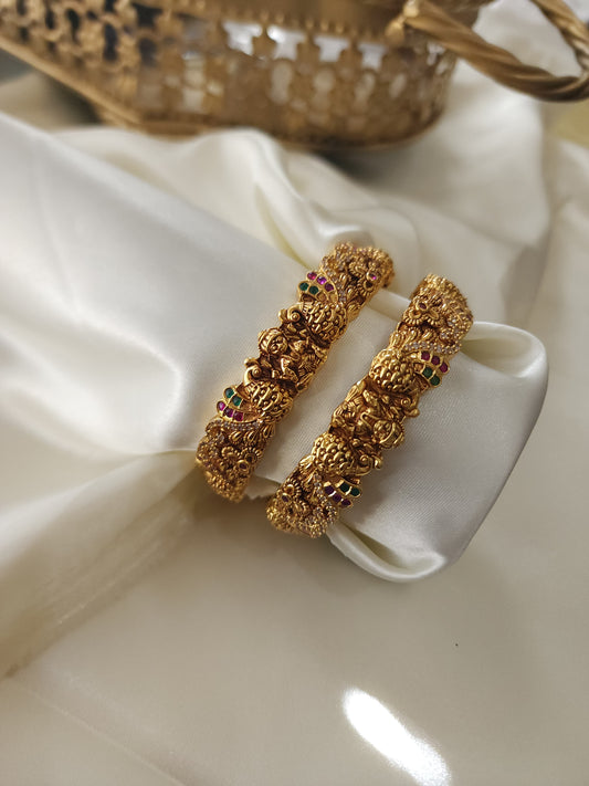 Nakshi antique Goldplated bangles